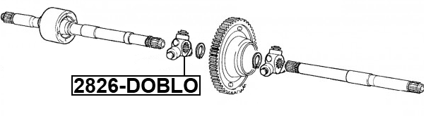 2816-DOBLO - TRIPOD JOINT 21X31.95