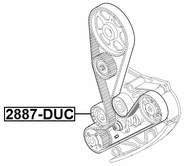2890-DUC - TIMING BELT TENSIONER PULLEY