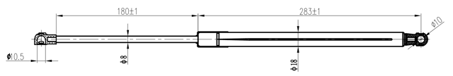 29117-004 - BOOT GAS STRUT L482/480N