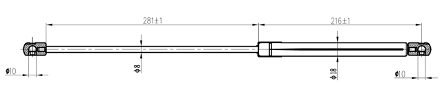 29117-005 - BOOT GAS STRUT L515/580N