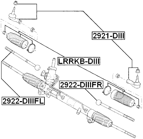 2921-DIII - STEERING TIE ROD END