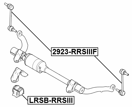 2923-RRSIIIF - FRONT STABILIZER LINK / SWAY BAR LINK
