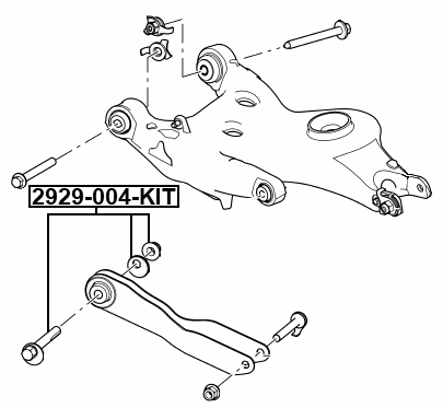 2929-004-KIT - REPAIR KIT, CAMBER ADJUSTING ECCENTRIC BOLT