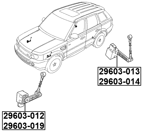 29603-012 - LEVEL SENSOR, FRONT LEFT (WITH LINK)