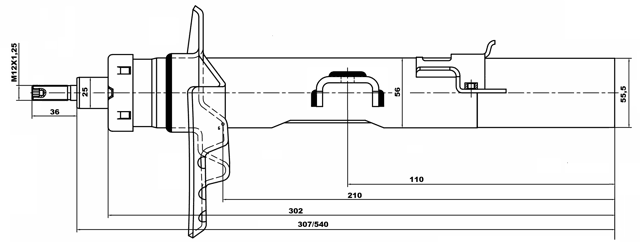 29664167RL - SHOCK ABSORBER REAR LEFT