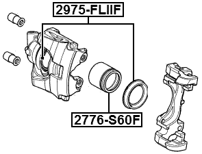 2975-FLIIF - FRONT BRAKE CALIPER REPAIR KIT (SET FOR ONE SIDE)