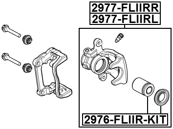 2977-FLIIRL - REAR LEFT BRAKE CALIPER ASSEMBLY