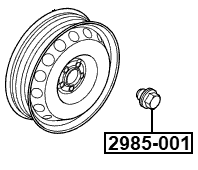 2985-001 - WHEEL NUT M14x1.5 L46.7