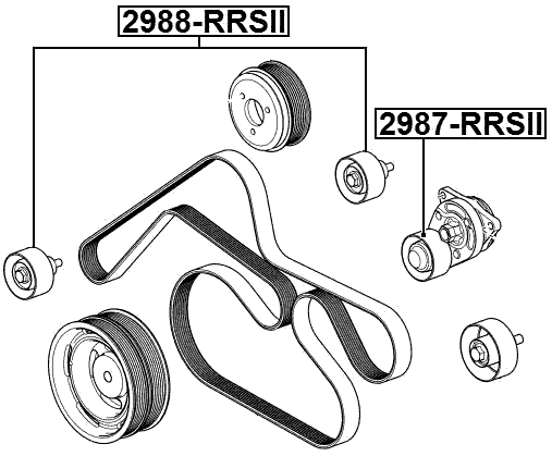 2987-RRSII - TENSION PULLEY