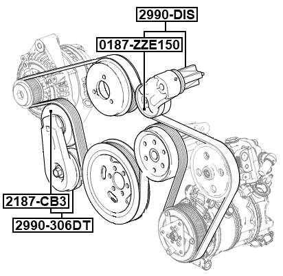 2990-306DT - BELT TENSIONER