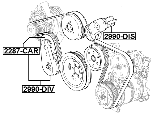 2990-DIS - BELT TENSIONER