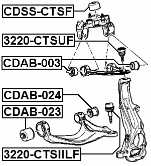 3220-CTSIILF - BALL JOINT FRONT LOWER ARM
