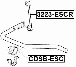 3223-ESCR - REAR STABILIZER LINK