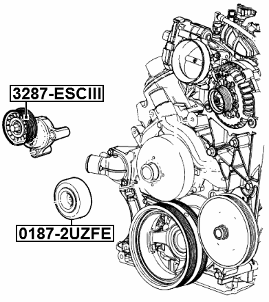 3287-ESCIII - TENSION PULLEY