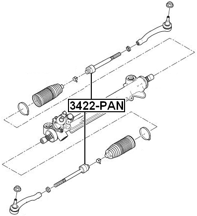 3422-PAN - STEERING TIE ROD