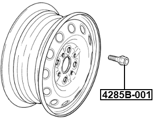 4285B-001 - WHEEL BOLT M12X1.25 L44.5