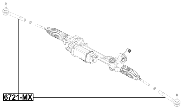 6721-MX - STEERING TIE ROD END