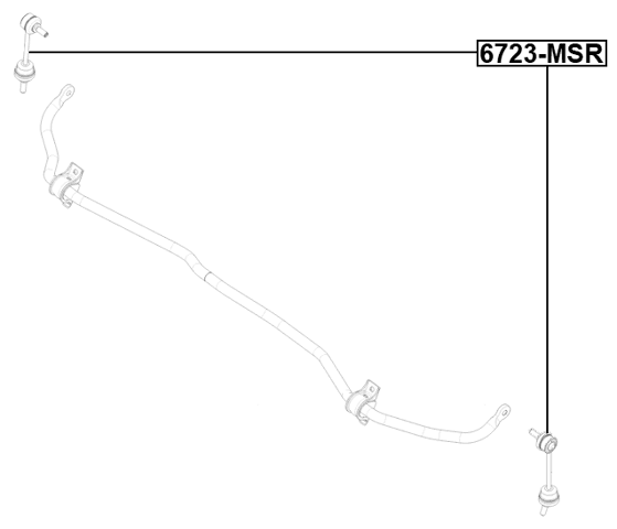 6723-MSR - REAR STABILIZER LINK
