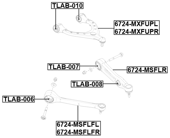 6724-MXFUPR - RIGHT UPPER FRONT ARM