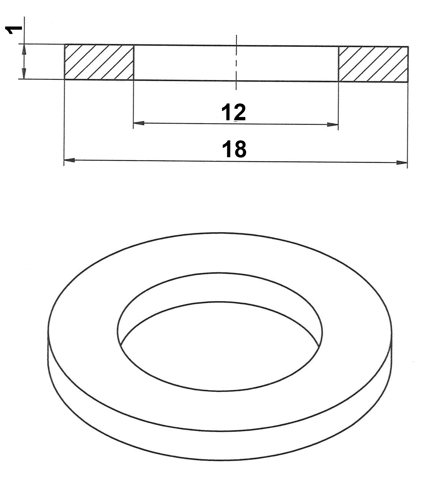 88430-121810C - O-RING 12X18X1