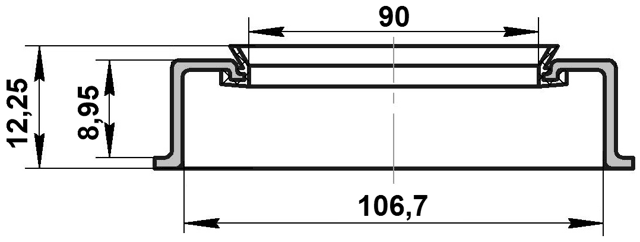95ADS-911060912X - OIL SEAL FRONT HUB 91X106.5X9X12.3