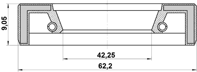 95FAS-54620909X - OIL SEAL REAR HUB 46.6X62.2X9.05X9.05