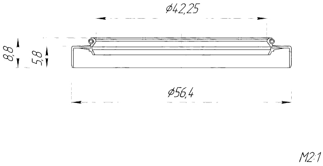 95GDY-44560609X - HALF SHAFT OIL SEAL 42.25X56.4X5.8X8.8