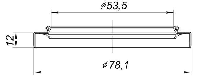 95GDY-55781212X - OIL SEAL REAR HUB 53.5X78.1X12