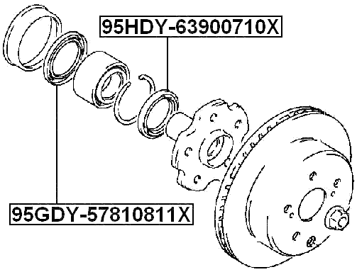 95GDY-57810811X - OIL SEAL REAR HUB 55.25X81.1X8.05X11.1