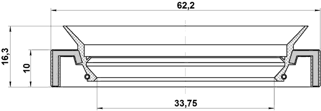 95HAY-35621016X - DRIVE SHAFT OIL SEAL 33.75X62.2X10X16.3