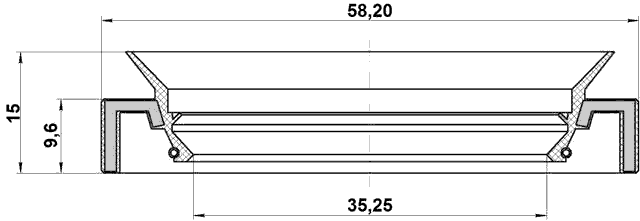 95HAY-37581015C - DRIVE SHAFT OIL SEAL 37X58X9.2X15