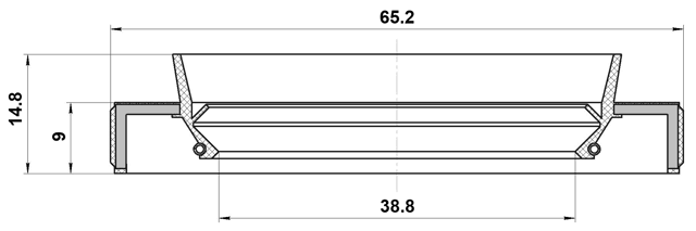 95HBY-40650915R - DRIVE SHAFT OIL SEAL 38.8X65.2X9X14.8