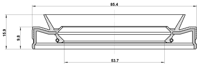 95HES-55851016L - OIL SEAL TRANSAXLE CASE 53.7X85.4X9.8X15.9