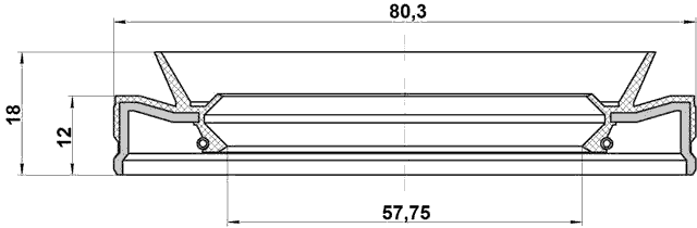 95HEY-59801218R - DRIVE SHAFT OIL SEAL 57.75X80.3X12X18
