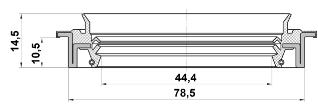 95JDS-46781114R - DRIVE SHAFT OIL SEAL 44.4X78.5X10.5X14.5