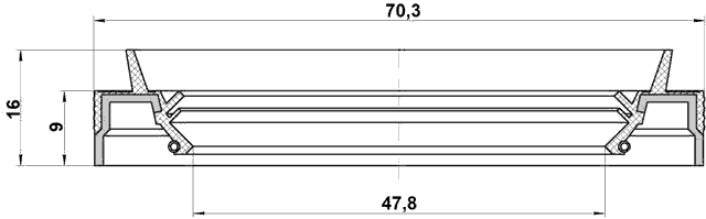 95JEZ-50700916L - DRIVE SHAFT OIL SEAL 47.8X70.3X9X16