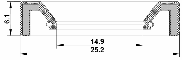 95KAY-16250609X - GEAR SHIFT LEVER SEAL 14.9X25.25X6.1X9