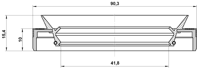 95MEY-43901015C - DRIVE SHAFT OIL SEAL 43X90X10X15.4