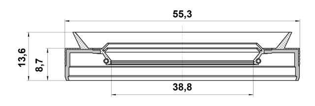 95PES-40550914C - HALF SHAFT OIL SEAL 38.8X55.3X8.7X13.6