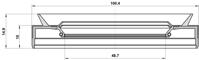 95PES-501001015C - DRIVE SHAFT OIL SEAL 48.7X100.4X10X14.9