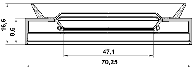 95TBS-49700917X - OIL SEAL FRONT HUB 47.1X70.25X8.6X16.6