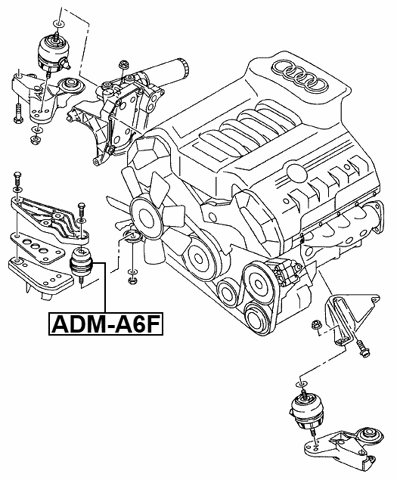 ADM-A6F - FRONT ENGINE MOUNT (HYDRO)