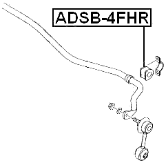 ADSB-4FHR - REAR STABILIZER BAR BUSH D16