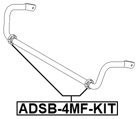 ADSB-4MF-KIT - FRONT STABILIZER BAR BUSH KIT (SET FOR TWO SIDES) D30