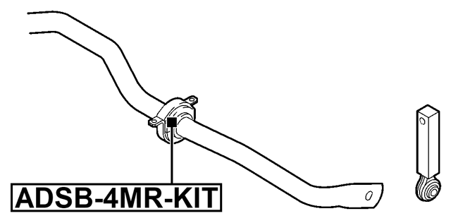 ADSB-4MR-KIT - REAR STABILIZER BAR BUSH KIT (SET FOR TWO SIDES) D23