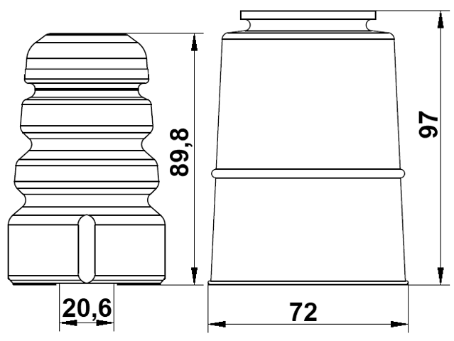 ADSHB-A6IVF-KIT - BOOT WITH JOUNCE BUMPER FRONT SHOCK ABSORBER KIT