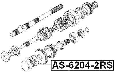AS-6204-2RS - BALL BEARING 20X47X14