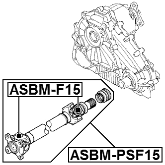 ASBM-F15 - CROSS SHAFT JOINT, DRIVE SHAFT 24X56