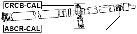 ASCR-CAL - CROSS SHAFT JOINT, DRIVE SHAFT 22X56