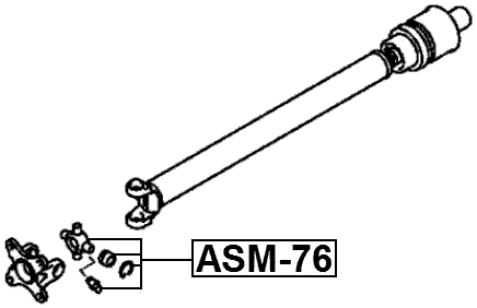 ASM-76 - CROSS SHAFT JOINT, DRIVE SHAFT 25X77
